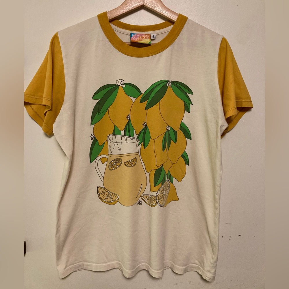 Big Bud Press 5th anniversary lemon T-shirt